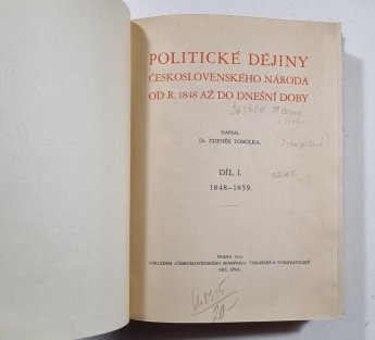 Politické dějiny československého národa od r. 1848 až do dnešní doby I. - III.
