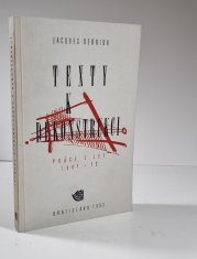 Texty k dekonstrukci - 