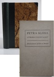 Petra Klesa pozůstalé spisy prózou i veršem	 - 