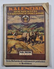 Kalendář rolnických vzájomných pokladníc 1933 - 
