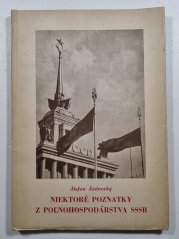 Niektoré poznatky z polnohospodárstva SSSR - 