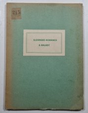 Slovinské romance a balady - 