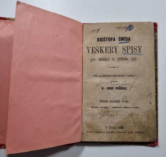 Krištofa Šmída Veškery spisy pro mládež a přátele její	- svazek čtyřicátý šestý - Krátké povídky