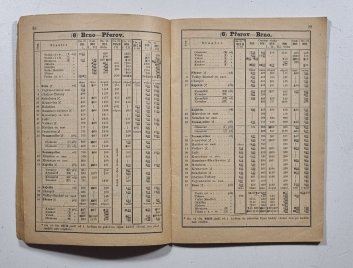 c.k. Jízdní řád - od 1. října 1909