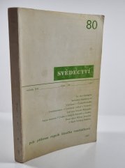 Svědectví 80/1987 (ročník XX) - 