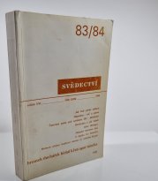Svědectví 83-84/1988 (ročník XXI) - 