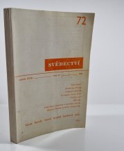 Svědectví 72/1984 ( ročník XVIII) - 