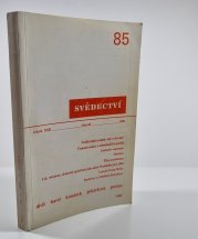 Svědectví 85/1988 (ročník XXII) - 