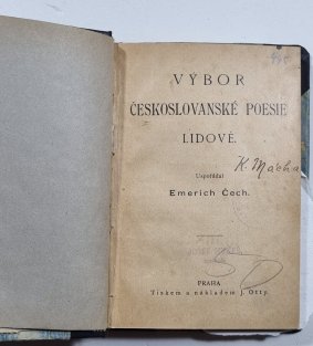 Výbor českoslovanské poesie lidové / Básně Karla Hynka Máchy