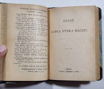 Výbor českoslovanské poesie lidové / Básně Karla Hynka Máchy