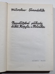 Neuvěřitelné příhody žáků Kopyta a Mňouka