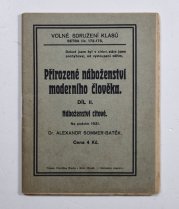 Přirozené náboženství moderního člověka II. - Náboženství citové - 
