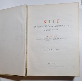 Klíč k určování našich hub hřibovitých a jedlovitých