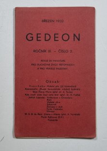 GEDEON č. 2/1932, ročník III.