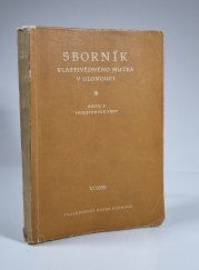 Sborník Vlastivědného muzea v Olomouc - Oddíl B - společenské vědy V/1959 - 