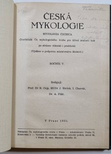 Česká mykologie, ročník V.