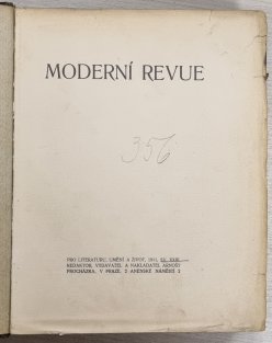 Moderní revue 1911 