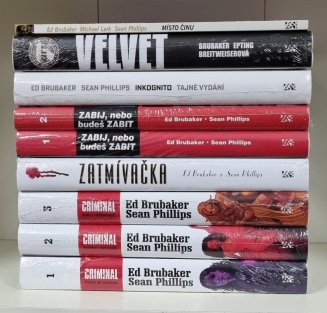 Ed Brubaker - Criminal 1+2+3, Velevet, Zatmívačka, Inkognito, Zabij, nebo budeš zabit 1+2, Místo činu