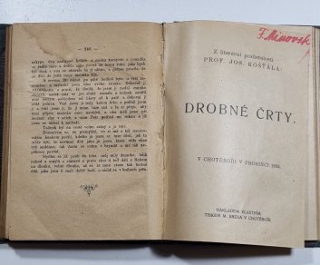 Z pamětí malého dareby / Drobné črty