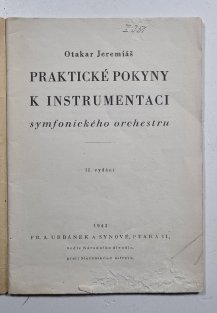Praktické pokyny k instrumentaci symfonického orchestru
