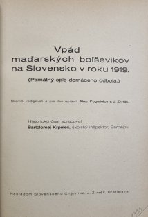 Vpád maďarských boľševikov na Slovensko v roku 1919