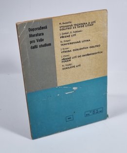 Slévárenství pro střední školy průmyslové školy strojnické