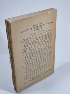 Sborník archivu ministerstva vnitra Republiky československé - svazek XIII.