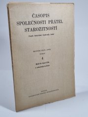 Časopis Společnosti přátel starožitností 4/1956 - 