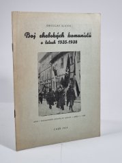 Boj chebských komunisté v letech 1935-1938 - 