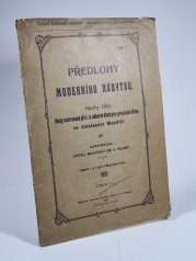 Předlohy moderního nábytku - návrhy žáků školy mistrovské při c.k. odborové škole pro zpracování dřeva ve Valašském Meziříčí