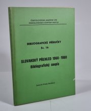 Slovanský přehled 1968-1980 - Bibliografický soupis - 