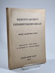 Okresní archivy Západočeského kraje - soupis archivních fondů - 