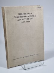 Bibliografie československého archivnictví 1957-1966 - 