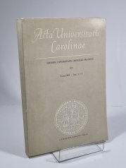Acta Universitatis Carolinae - Historia Universitatis Carolinae Pragensis 1973, Tomus XIII. - 