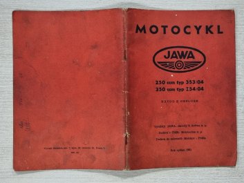 Motocykl Jawa 250 ccm typ 353/04, 350 ccm typ 354/04 - návod k obsluze