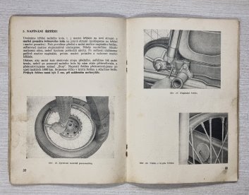 Motocykl Jawa 250 ccm typ 353/04, 350 ccm typ 354/04 - návod k obsluze