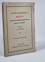 Masarykova slova - Citáty z Masarykových spisů a řečí - 