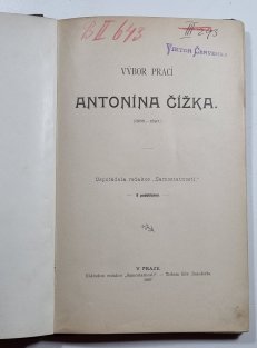 Výbor prací Antonína Čížka (1865-1897)