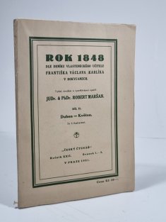 Rok 1848 dle deníku vlasteneckého učitele Františka Václava Karlíka v Rokycanech