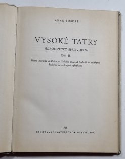 Vysoké Tatry - horolezecký sprievodca II. (slovensky)