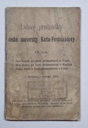 Lidové přednášky české university Karlo-Ferdinandovy VII. řada - 