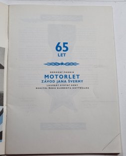65 let Motorlet závod Jana Švermy