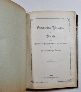 Systematický seznam povolání k účelům správy a statistiky ústavu pro sprostředkování práce