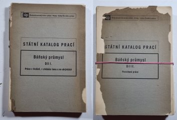 Státní katalog prací v průmyslu báňském I. + II. (Báňský průmysl)