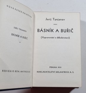 Básník a buřič (Vypravování o děkabristovi)