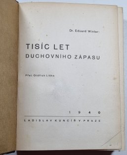 Tisíc let duchovního zápasu