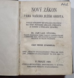 Nový zákon pána našeho Ježíše Krista