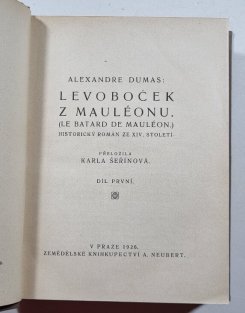 Levoboček z Mauléonu I.+III.
