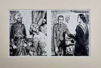 Originál ilustrace - Zdeněk Burian - NOBODY (R. Kraft)