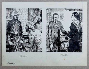 Originál ilustrace - Zdeněk Burian - NOBODY (R. Kraft)